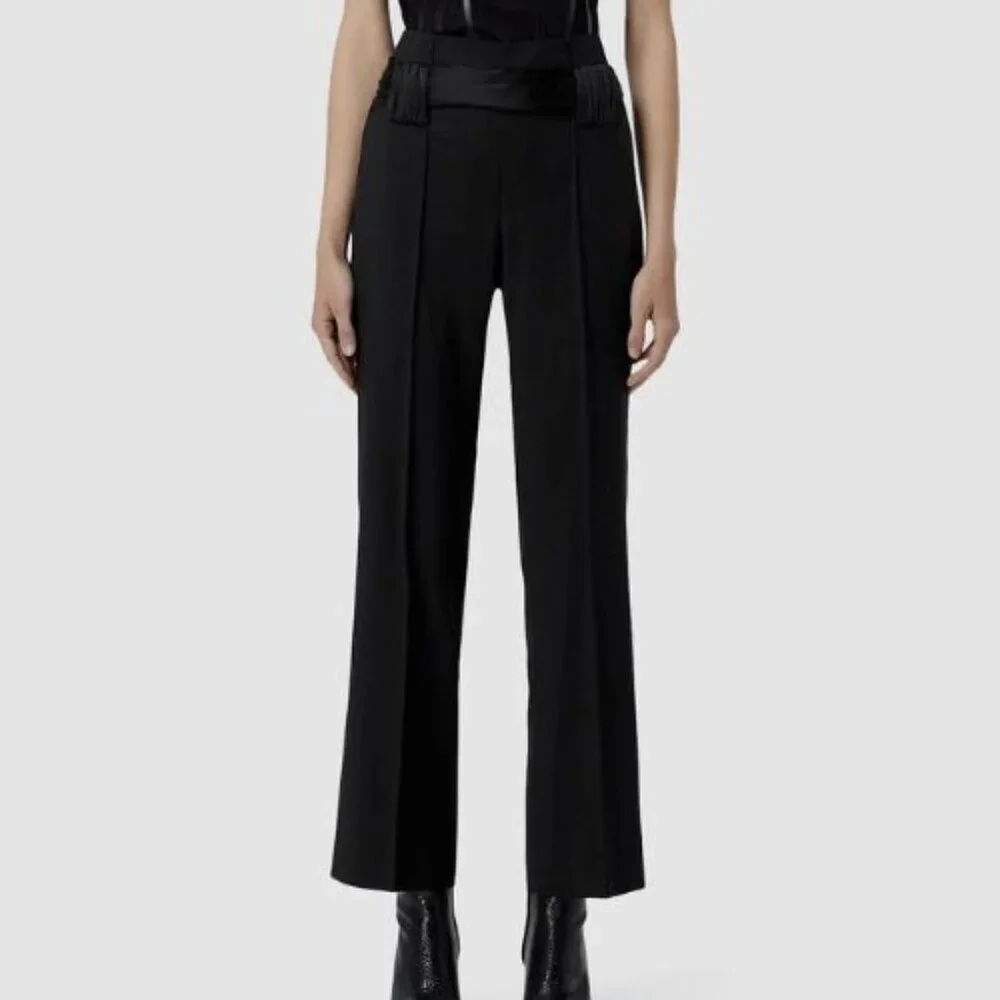 New! The Kooples Women's Black Wool Trouser Pants Size 36 $310 51900